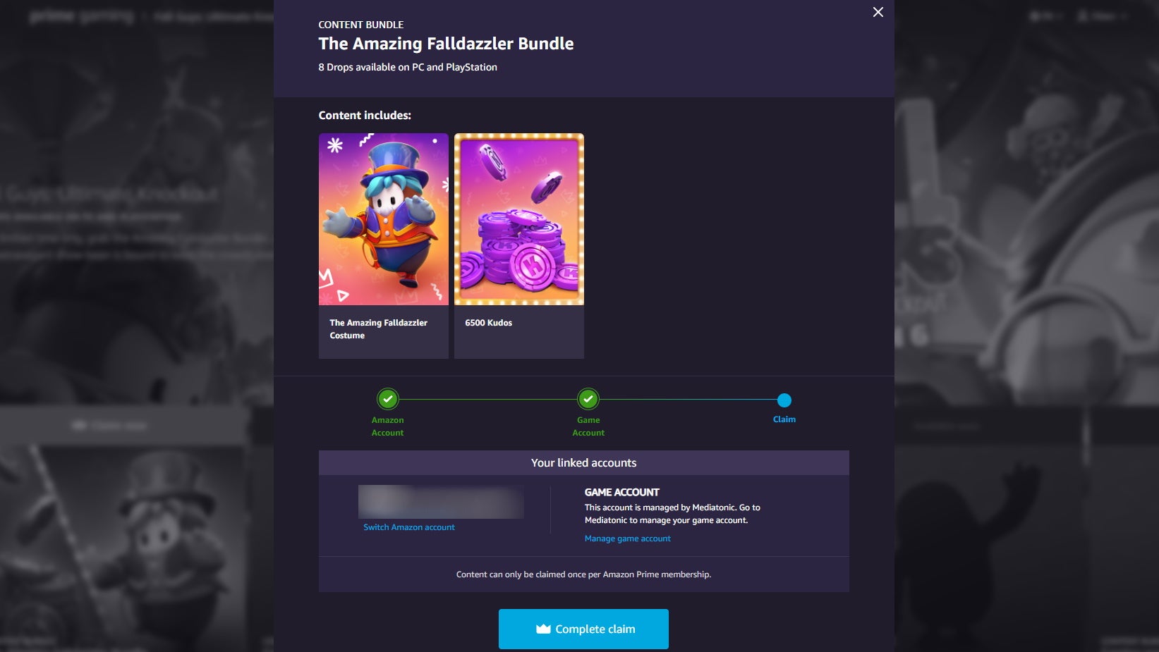 Fall Guys Prime Gaming rewards for March 2023 and how to link an Amazon